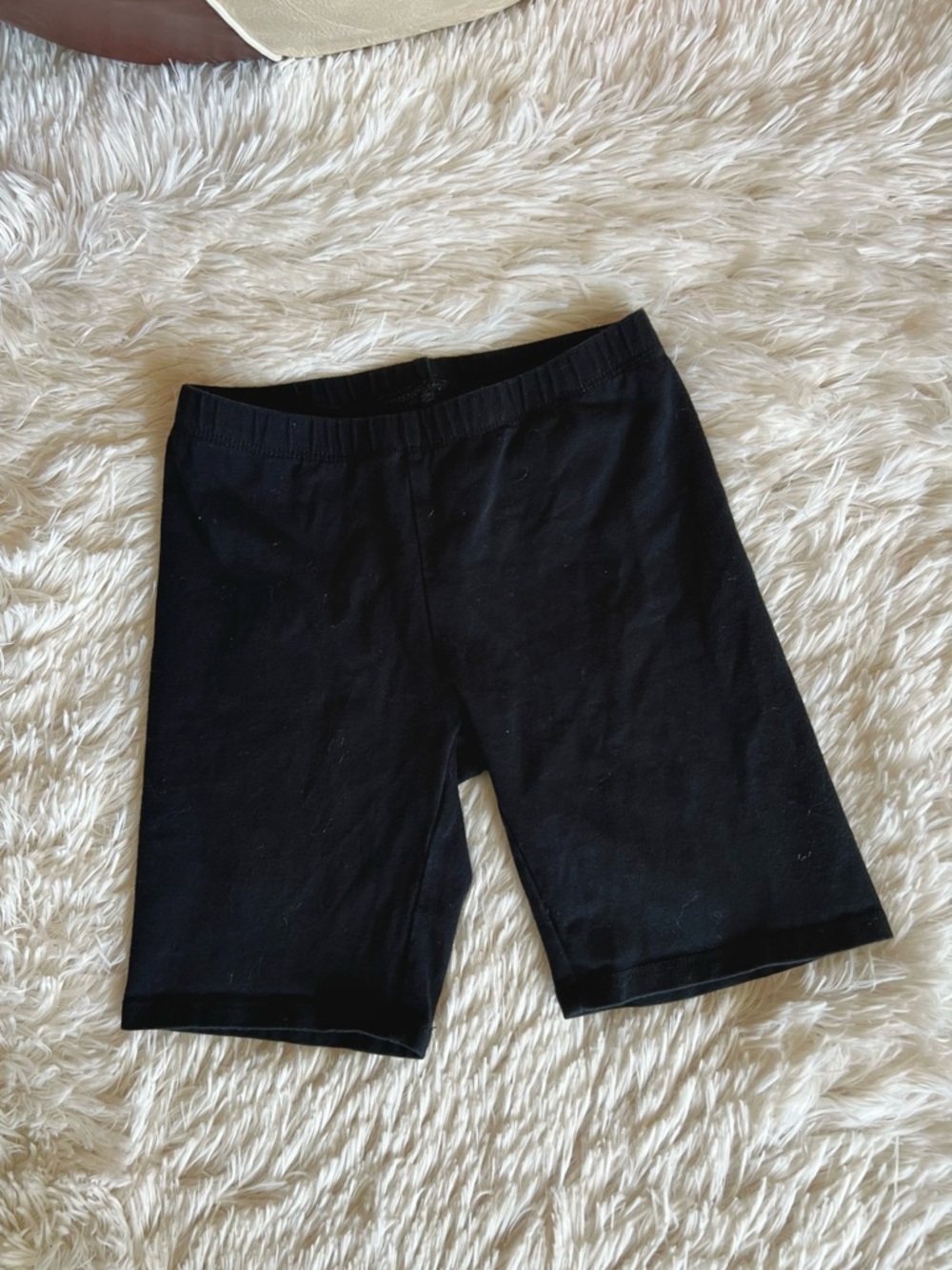 $1 ADD ON - Basic Girl’s Black Bike Shorts